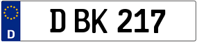 Truck License Plate